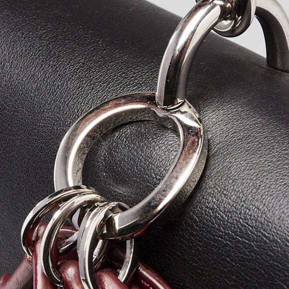 Christian Dior Black Calfskin/Patent Leather Be Dior Small Flap Bag 845-050725 - Picture 6 of 12